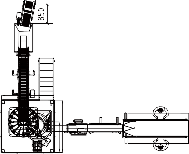 نظام وزن وتعبئة الأكياس داخل الكيس